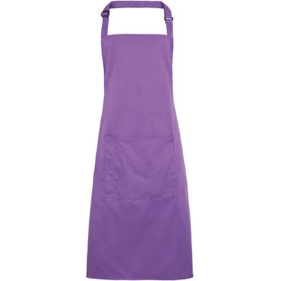 Premier Workwear Pracovní zástěra za krk s kapsou PR154 Rich Violet Pantone 2587 72x86cm