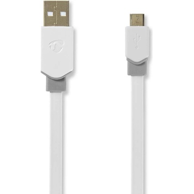Nedis CCBW60500WT10 USB 2.0, A Zástrčka - Micro B Zástrčka, 1m, bílý
