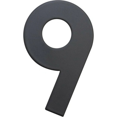 RN.75L číslo "9" 75 mm čierné matné Čierna