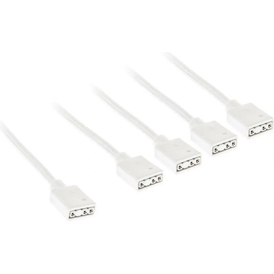 Kolink Кабел Kolink ARGB 1-4 Сплитер - 30 cm Бял (KOLINK-AC-ZUAD-1629)