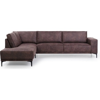 Scandic Кафяв ъглов диван от изкуствена кожа (ляв ъгъл) Copenhagen - Scandic (14510SN 29 CHOCOLATE)