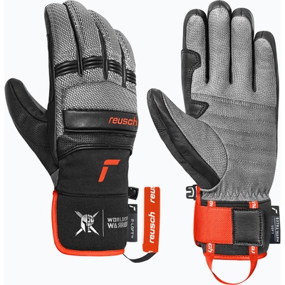 Reusch Мъжки скиорски ръкавици Reusch Alpine Master black/silver/fluo red