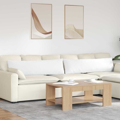 vidaXL Диван възглавници 2 pcs Бяло 145 x 40 см текстил (42013836)