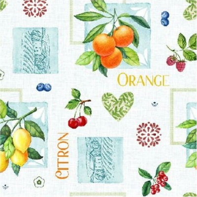 Obrus PVC MIS570, metráž, šířka 140 cm, citrusy, IMPOL TRADE