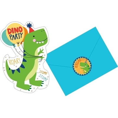 Amscan Párty pozvánky Dinosaurus – Zboží Mobilmania