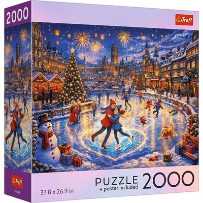 TREFL USA Collection Sváteční bruslení 2000 dílků
