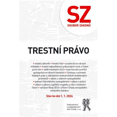 Trestní právo k 1. 1. 2026 Soubor zákonů
