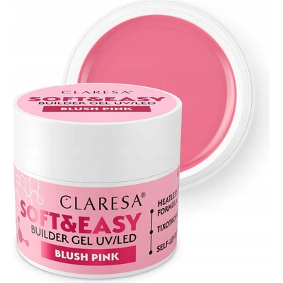 Claresa stavební gel Soft Easy blush pink 90 g