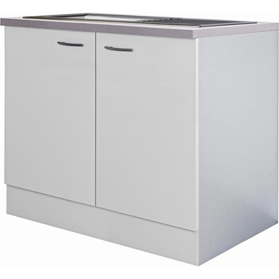 Flex-Well Kuchyňská skříňka Wito spodní vč. dřezu 86 cm, 100 x 85 x 57,1 cm – Zboží Dáma