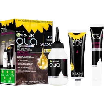 Garnier Olia Big Kit перманентната боя за коса цвят 5.12 Iridescent Brown