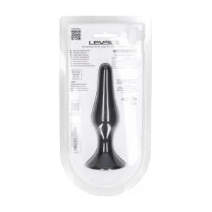  Slim Silicone Anal Plug - L - Black