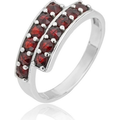 Český Granát Jan Kos jewellery Stříbrný prsten 12014945007.54