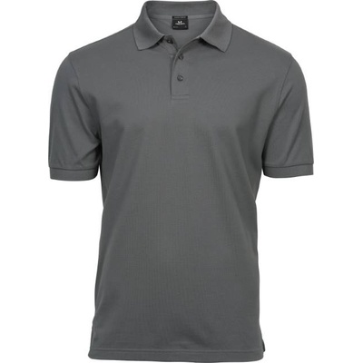 TEE JAYS TJ1405 / Мъжка еластична поло тениска от плътен памук - прахово сива L (181405r8203)