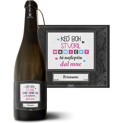 Sablio Keď Boh stvoril mamičky Prosecco biele suché šumivé víno 10,5 % 0,75 l (holá fľaša)