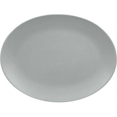 RAK Porcelain Talíř oválný 36 x 27 cm šedá RAK-NFNNOP36PG