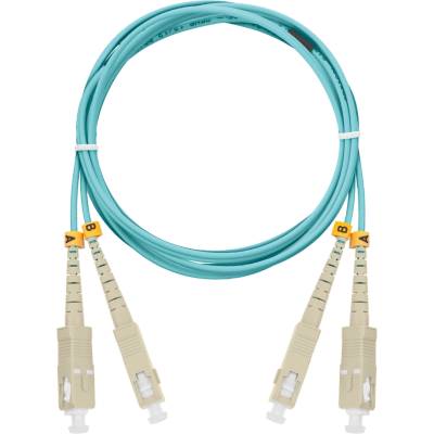 NIKOMAX OM3 Оптичен кабел 1m Син, Мрежови кабели (NMF-PC2M3C2-SCU-SCU-001)