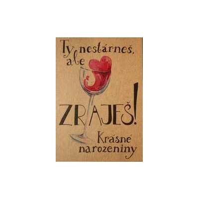 Přáníčko BeBechy - recyklovaný papír - Zraješ