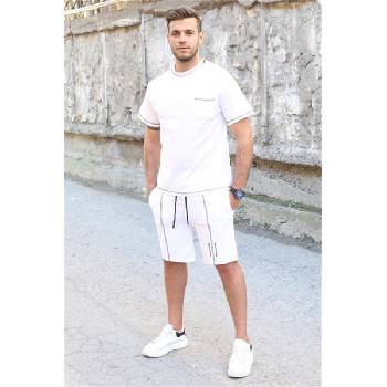 Madmext Мъжки спортен комплект - Бял 303625 (303625_Бяло)