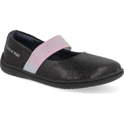 Stitch&Walk Barefoot baleríny H088-51943 černé – Sleviste.cz