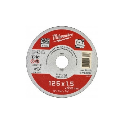 Milwaukee Řezný kotouč 125 x 1,5 mm 4932451479
