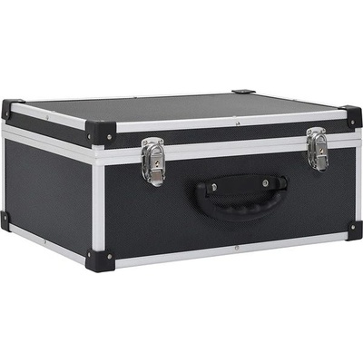 Kufr na 60 CD, hliníkový, ABS, černý