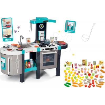 Smoby set kuchyňka elektronická Tefal French Bubble a sada potravin 100 kusů 311206-13