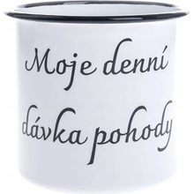 asa C de Engel Plechový hrnek Moje denní dávka pohody 1000 ml