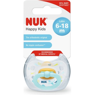 Nuk kaučuk Happy Kids Plane blue
