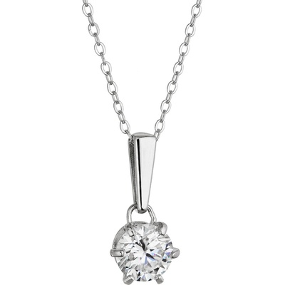 Pavona Strieborný náhrdelník 12M00002 moissanite