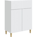 vidaXL Служебен шкаф Бяло 66 x 34, 5 x 90 см Инженерна дървесина (894635)