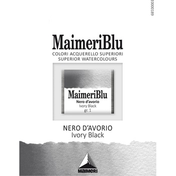 Maimeri Blu Акварелна боя Ivory Black 535 1, 5 ml 1 бр (M1607535)