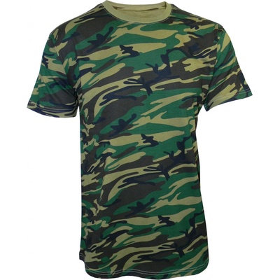 Lambeste dětské maskáčové tričko krátký rukáv khaki