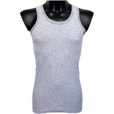 Pánské bavlněné tílko Texbase 2-pack - šedé Velikost: M – Zboží Dáma