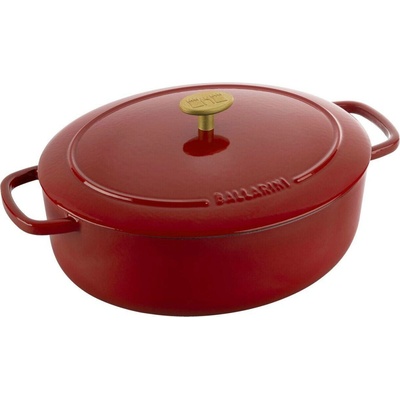 Litinový hrnec s poklicí BELLAMONTE 29 cm, 4,5 l, červená - BALLARINI
