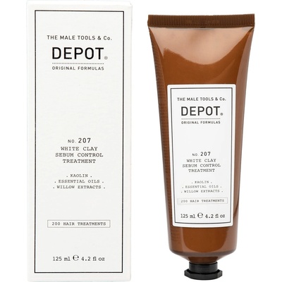 Depot 200 Hair Treatments No. 207 Каолин Крем-маска за лечение на скалпа за регулиране на прекомерния себум 125 ml