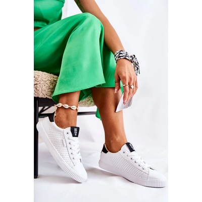 Big Star dámske tenisky Shoes Airy biela hnedá zelená svetlozelená viacfarená