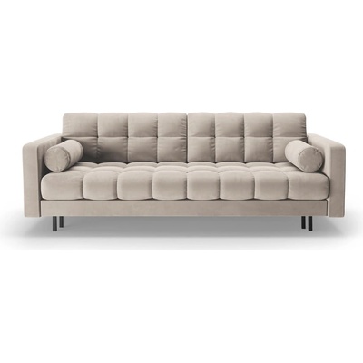 Cosmopolitan Design Бежов кадифен разтегателен диван с място за съхранение 222 cm Bali - Cosmopolitan Design (COS_3SF_51_F1_BALI2)