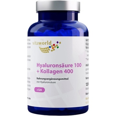 vitaworld Hyaluronic Acid 100 mg + Collagen 400 mg [120 капсули]