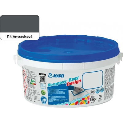 Mapei Kerapoxy Easy Design 114 antracit (1,5kg) – Zbozi.Blesk.cz