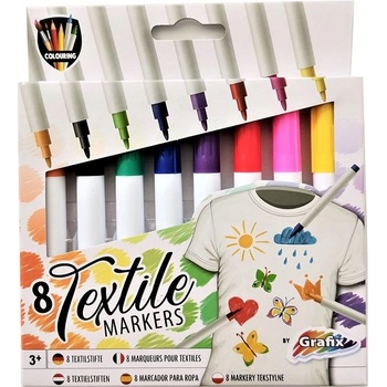 Primo Fixy na textil 8 ks