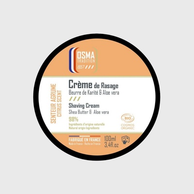 Osma Shaving Cream Citrus krém na holení s bambuckým máslem a aloe vera 100 ml