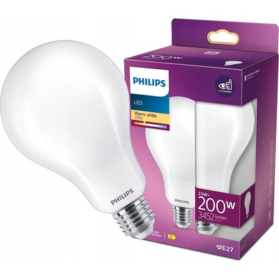 Philips LED žiarovka 1x23W E27 3452lm 2700K teplá biela, matná biela, EyeComfort