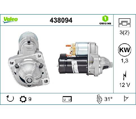 Štartér VALEO 438094