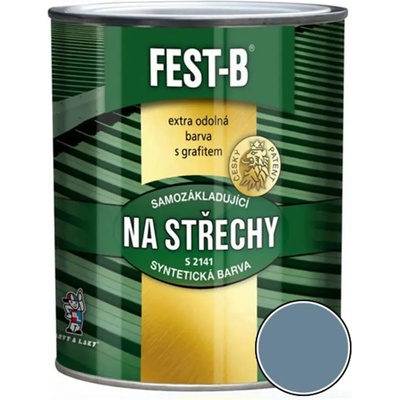 Barvy A Laky Hostivař FEST-B S2141, antikorozní nátěr na železo 0111 šedá, 5kg