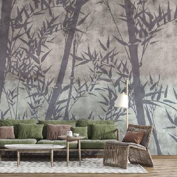 Image 1 of Decono Фототапет Бамбук В Сиво