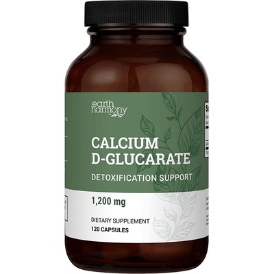 Earth Harmony Calcium D-Glucarate, 600 mg, 120 капсули, Earth Harmony (11300 (EH-CDG-120 ) EH)