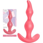  Анален плъг, заоблен, гъвкав и деликатен, 13см. - Bent Anal Plug Pink (5002-01LOLA)