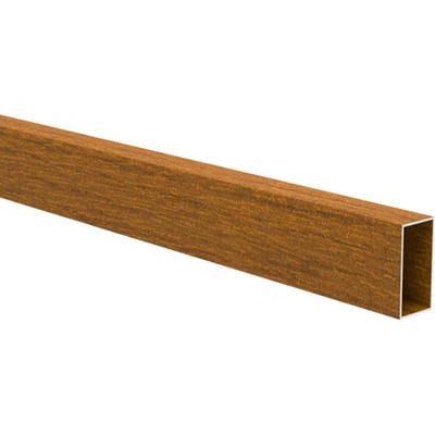 Hliníková plotová lamela 40x20 mm, tvar obdélník, dřevodekor se strukturou, dekor SOLANSA (Zlatý dub) (AL-40x20x1.2-SOL-DS-6)