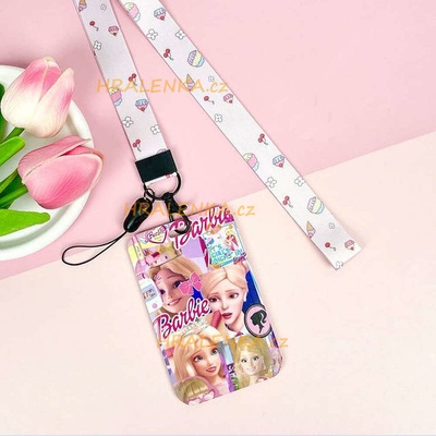 Šňůrka na krk 23549 s cedulkou na ID karty Barbie