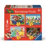 Ravensburger - Puzzle 4v1 Super Mario and his adventures - 1 - 39 piese